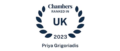 Priya Grigoriadis - Ranked in Chambers UK 2023